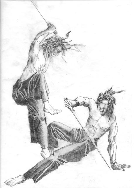 Kathryn Stella: Sparring (Ari'vén and Kar'énis)